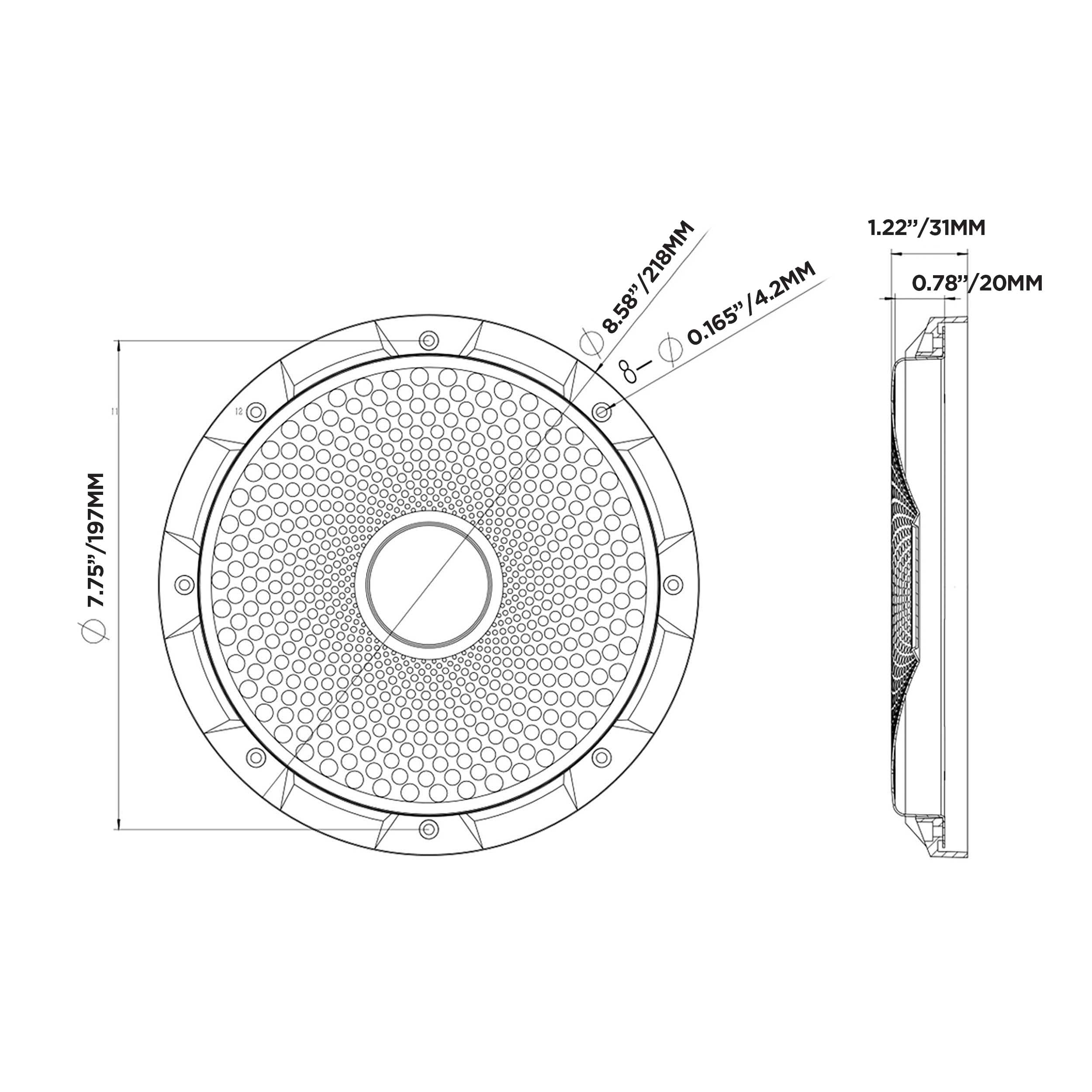 METRA Speaker & Subwoofer Grille - 10-Inch