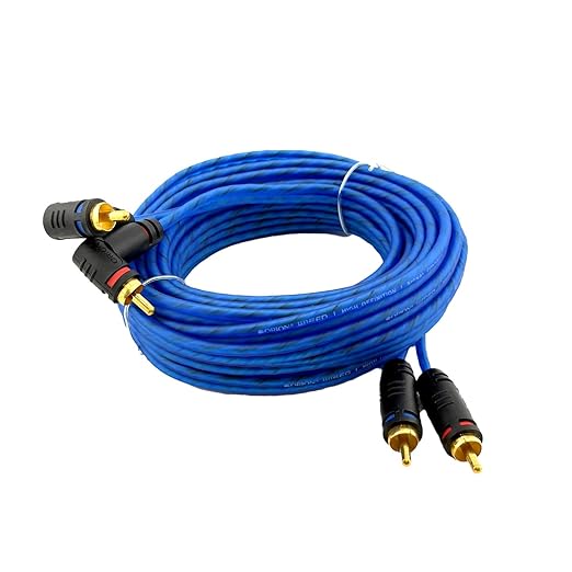 ORION Wired Series 17 FT Blue CCA 2-Channel RCA Cable