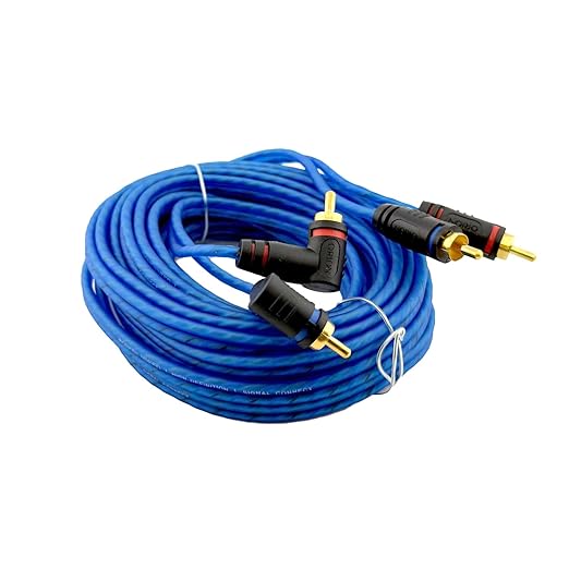 ORION Wired Series 20 FT Blue CCA 2-Channel RCA Cable