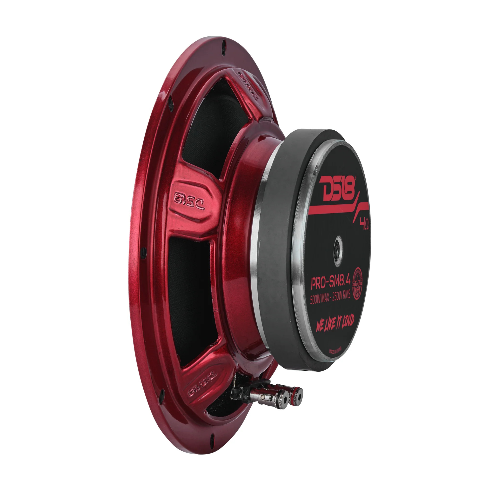 DS18 PRO-SM 8" Slim Mid Range Loudspeaker with Water Resistant Cone 250 Watts RMS @ 4 OHM - IP65