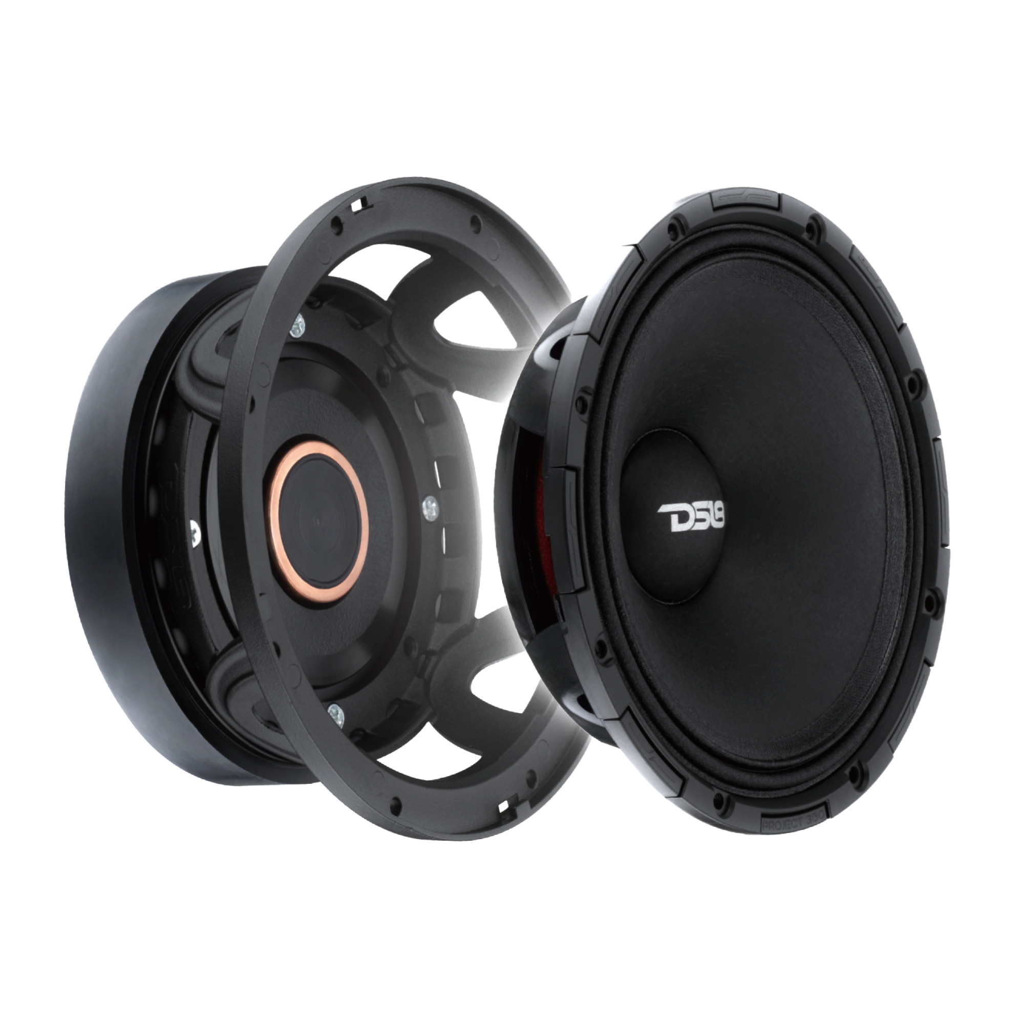 DS18 COMPETITION GRADE PRO 6.5" MID-HIGH LOUDSPEAKER WITH PATENT PENDING ROTATING RECONE DESIGN - 300W RMS - 600W MAX - 4 OHM