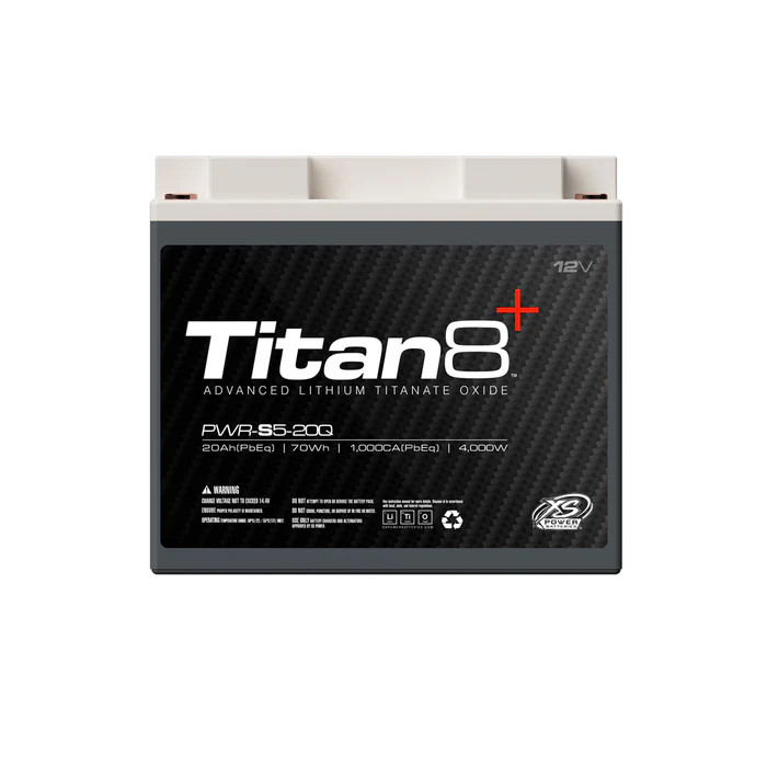 XS POWER 12V BCI Group 20/20L, Lithium Titanate Battery