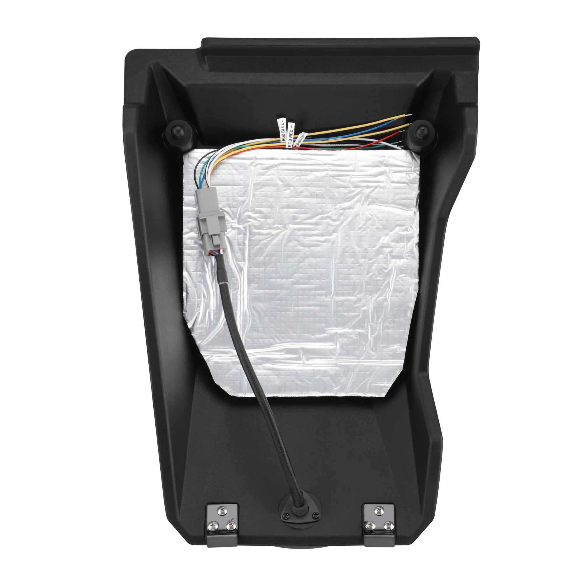 DS18 Water Fall Center Console Enclosure | Fits 2 x 6 5" Speakers | 2017-UP | 2 & 4 Door |IP65 | PE Material