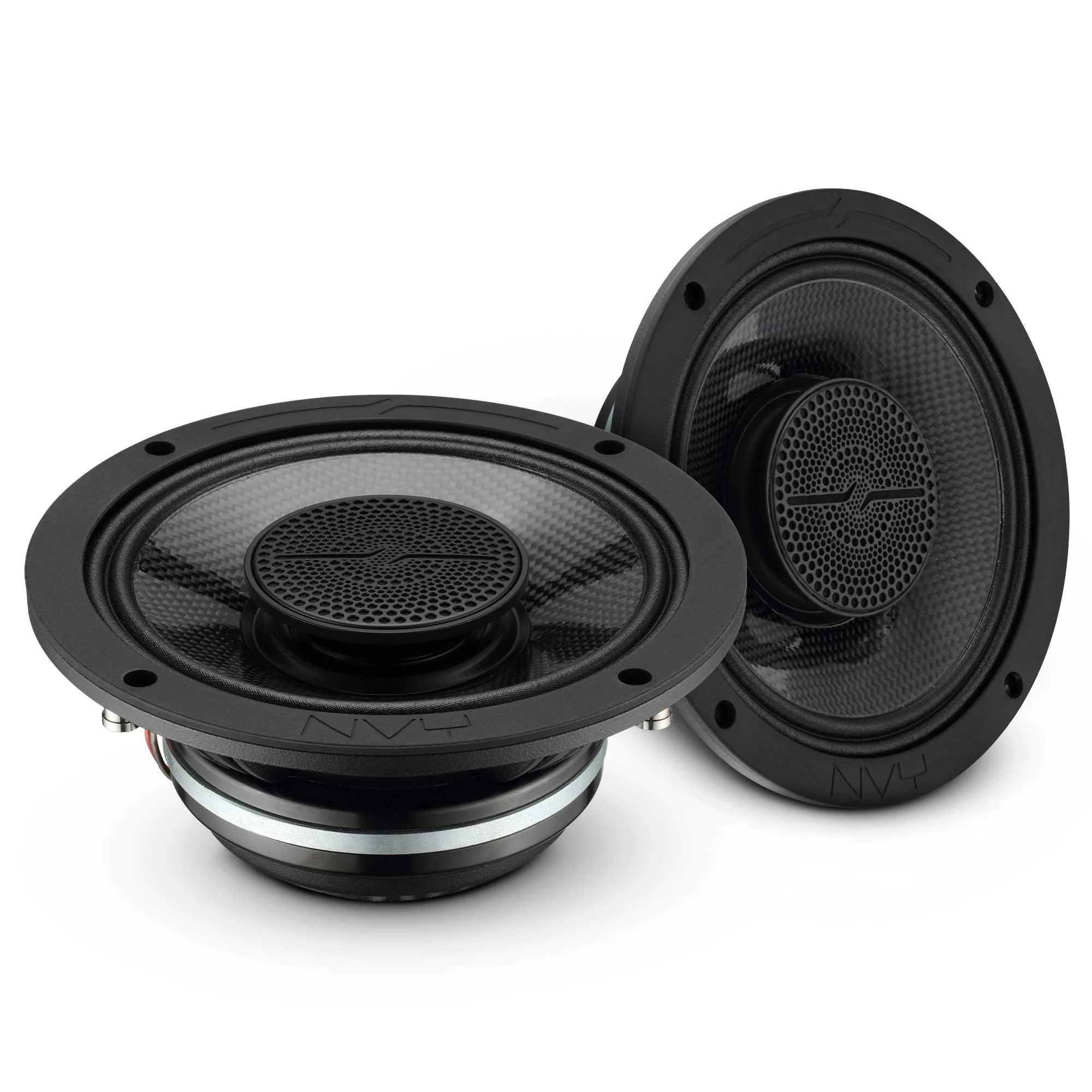 NVY AUDIO 6.5" Slim Hybrid Loudspeakers with Compression Driver, Carbon Fiber Cone and Neodymium Magnet | 250W RMS 2-Ohm