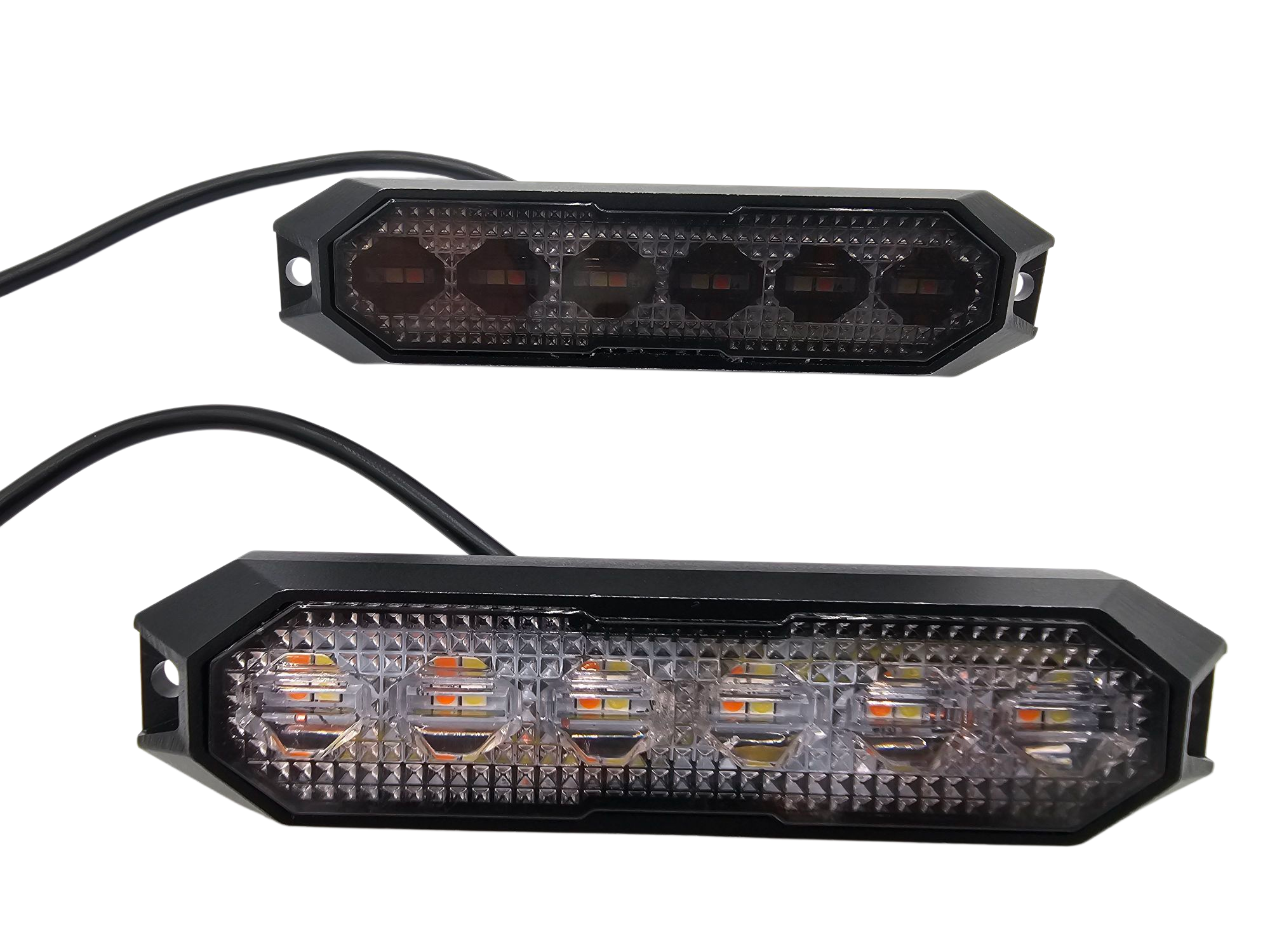 VYPR LED 6" HIGH INTENSITY AMBER DUAL ROW STROBE LIGHT (EACH)