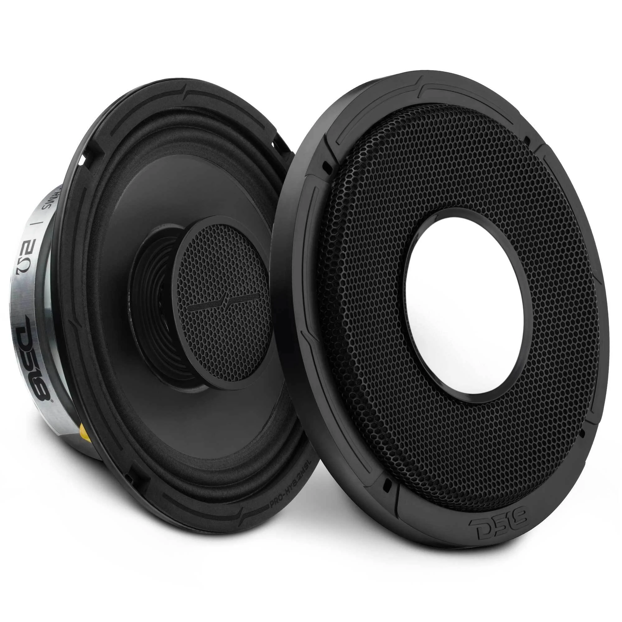 DS18 PRO 8" SLIM HYBRID MID RANGE SPEAKER WITH BUILT IN DRIVER 2 OHM