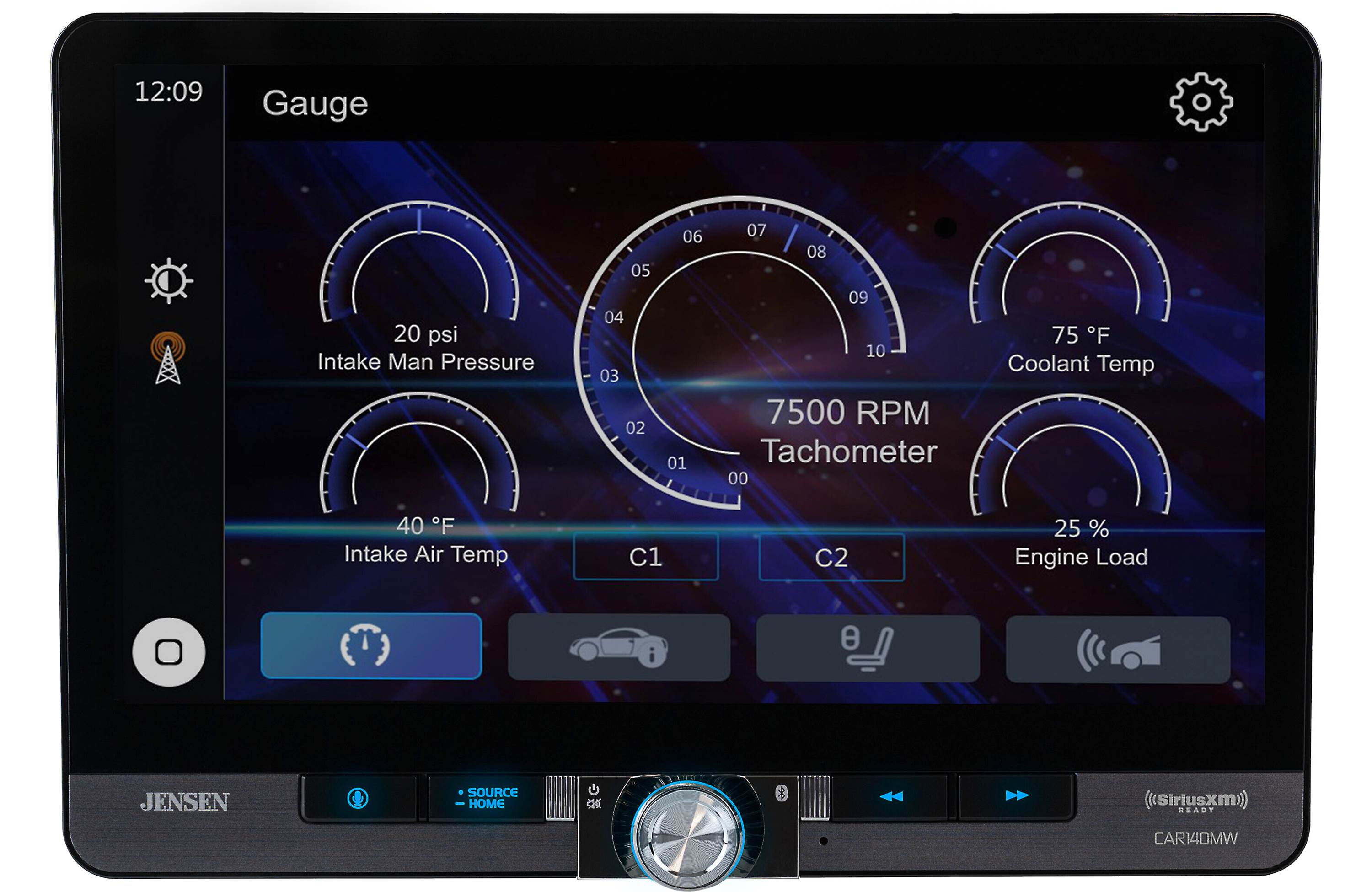 JENSEN 10.1" Maestro Wireless CPAA AV Receiver w/ Light Ring