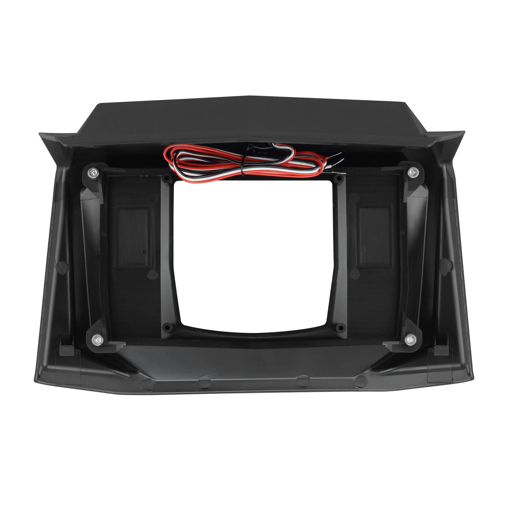 DS18 Polaris RZR-XP 2019-Up Upper Dash Kit for MRX150 Head-Unit with Digital LED Badge