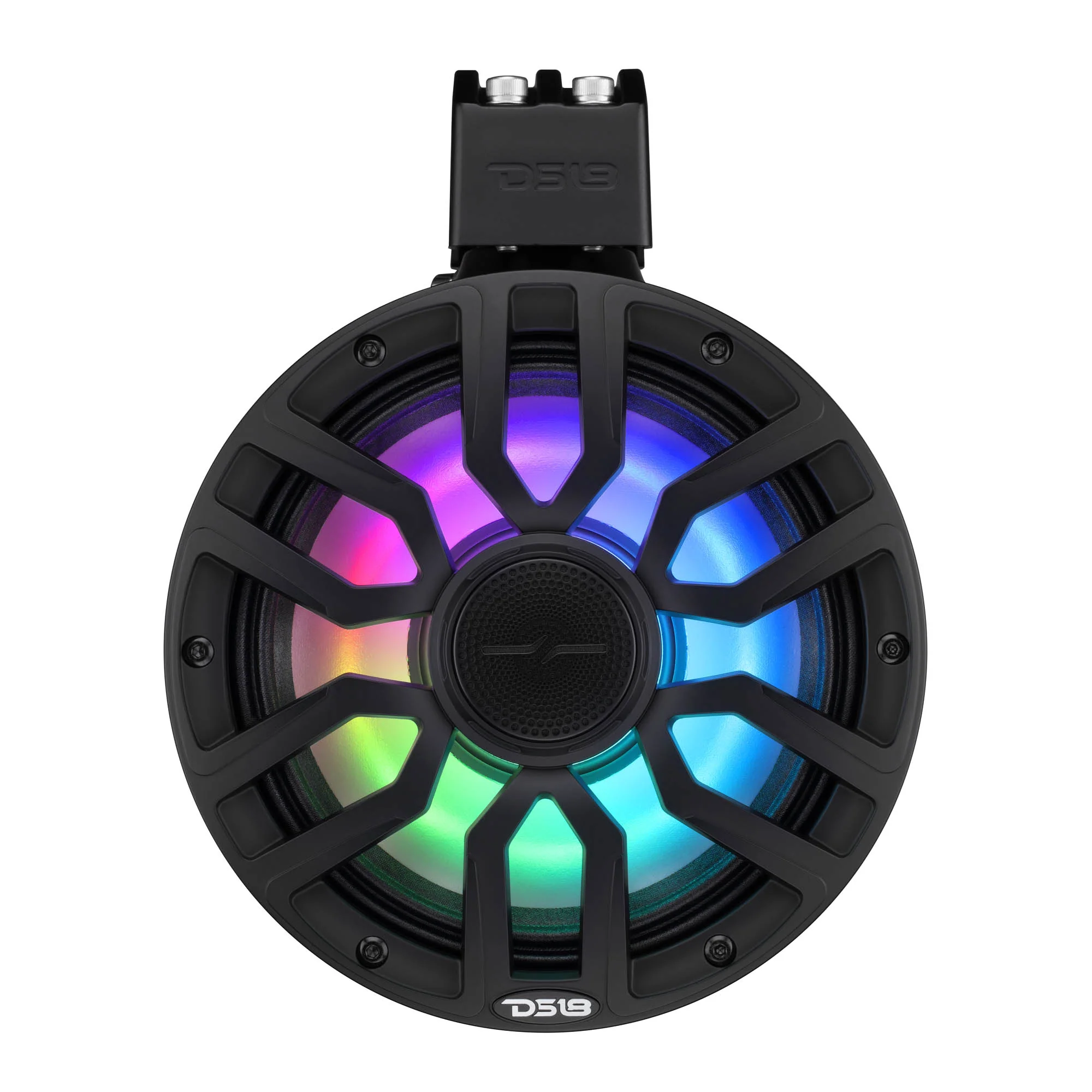 DS18 NXL-iQ Marine Tower Speaker with Digital LED Lights, Neodymium Magnet, 1" Compression Driver, IP65 Rated, 300W RMS, 4-Ohm