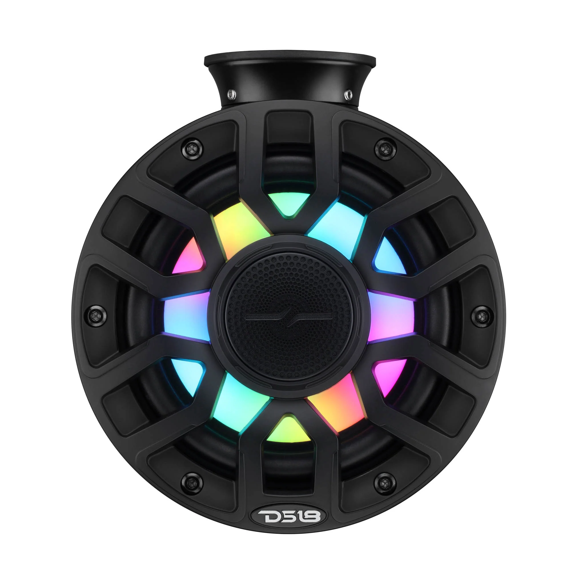 DS18 NXL IQ 6.5" 2 WAY Marine and Powersports Compact Towers with Flat and Pole Mount with Dream LED's- 100 Watts RMS @ 4 OHM - IP65 - Pair