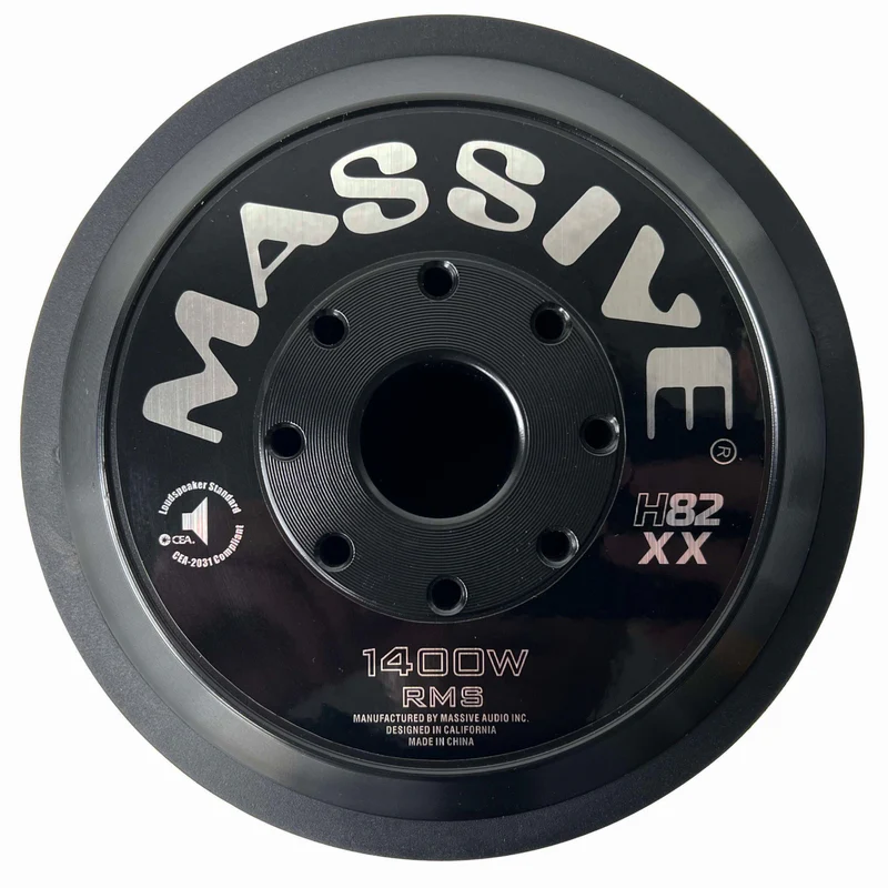MASSIVE 8" 2500W MAX/ 1300w RMS, 2.8" Dual 2 Ohm FlatWire