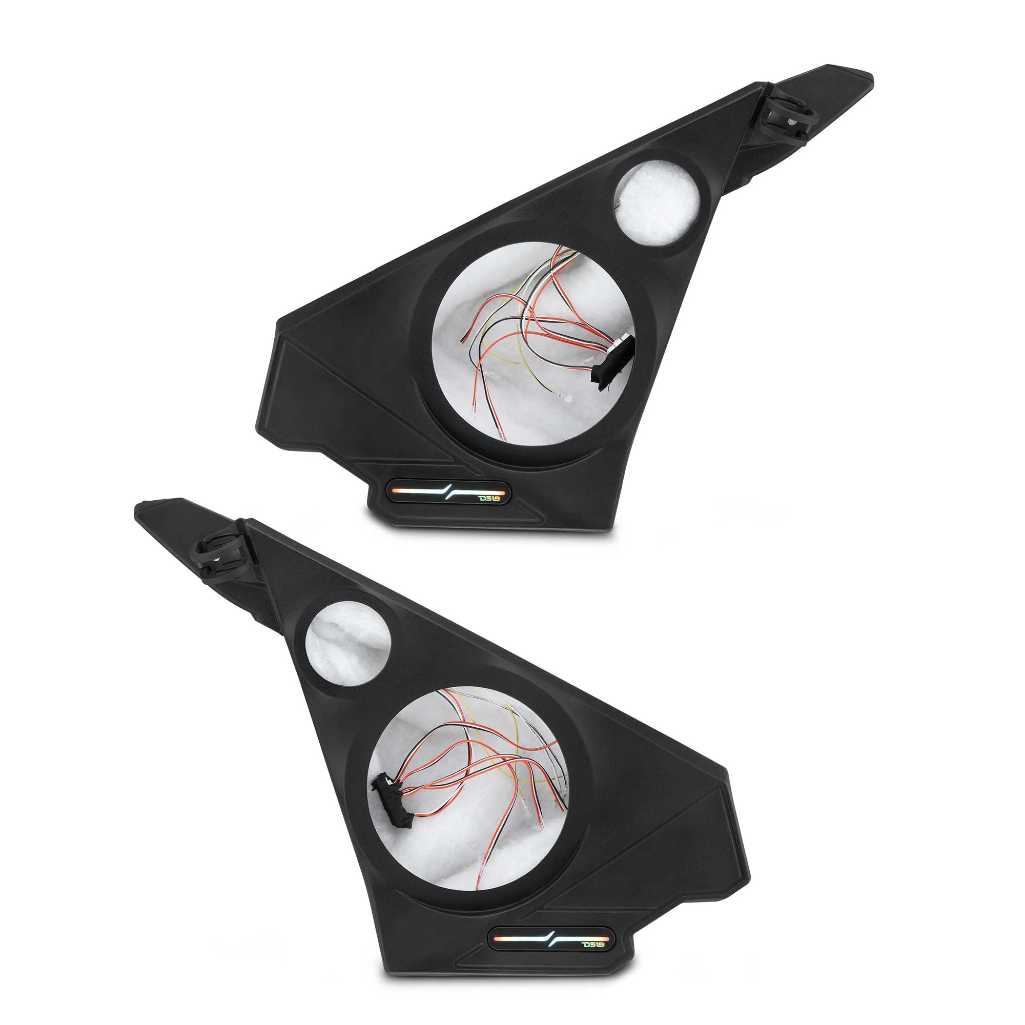 DS18 Polaris Slingshot Front Kick Panel Speaker Pods – Empty Enclosure for 8" Speakers and 3.8" Tweeters | 2020 - Current