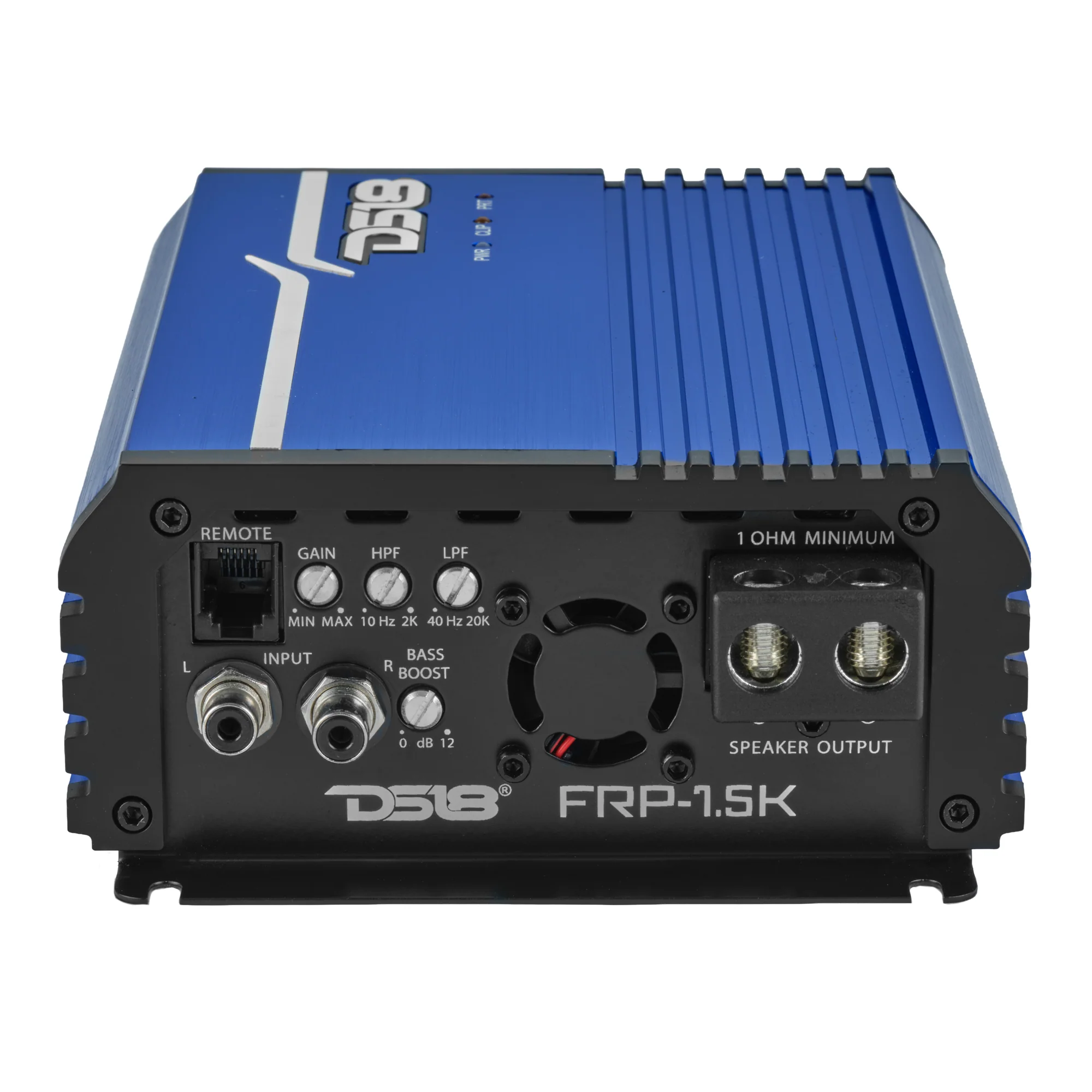 DS18 FRP Full Range Class D 1 Channel Amplifier 1500 Watts Rms @ 1 OHM - BLUE