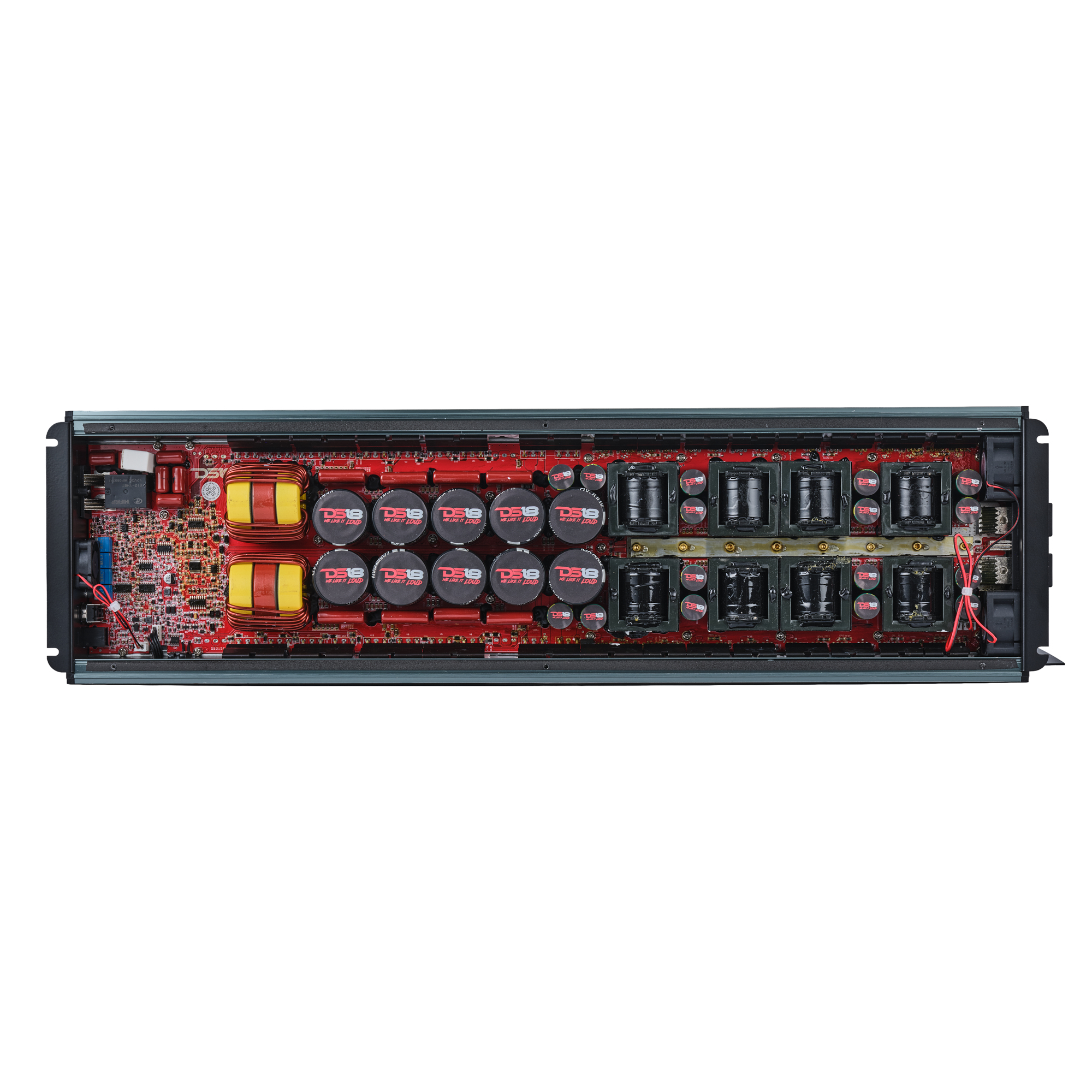 DS18 FRP Full Range Class D 1 Channel Amplifier 12000 Watts Rms @ 1 OHM - Titanium
