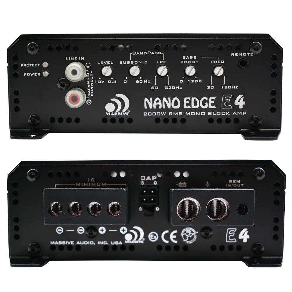 MASSIVE AUDIO NANO EDGE 2000W X 1 RMS AMPLIFIER