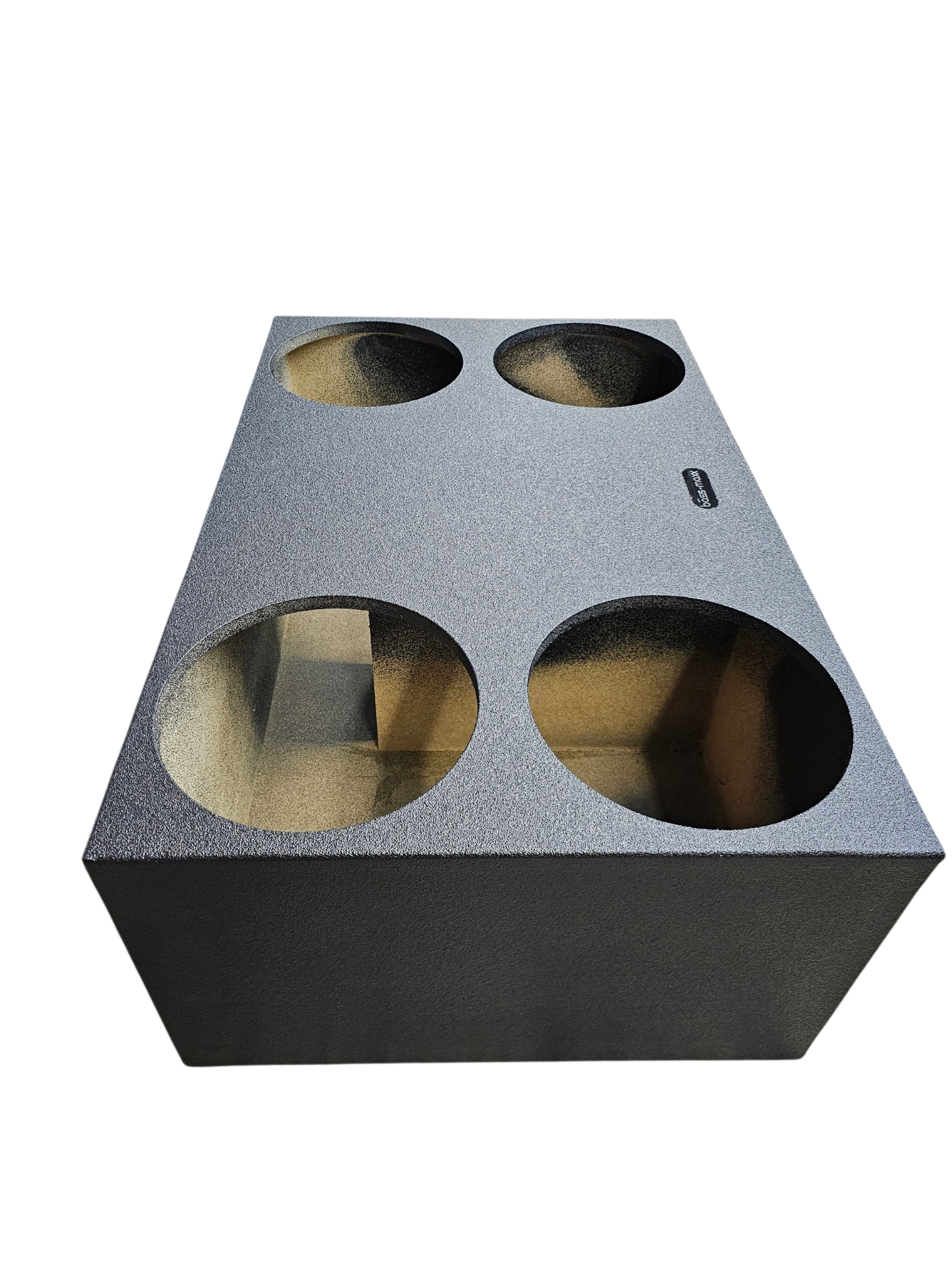 BASSMAXX QUAD 12" VENTED POLY COATED ENCLOSURE