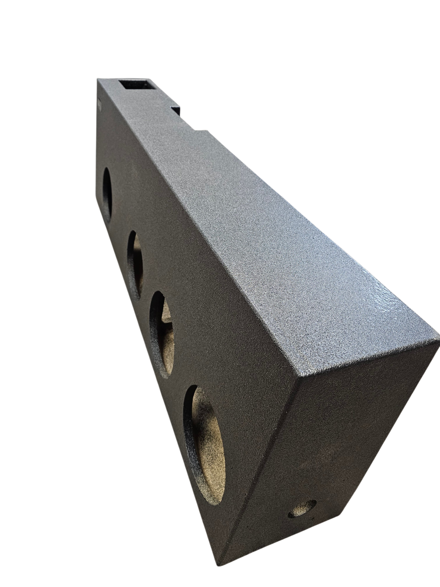 BASSMAXX FOUR 8" PORTED POLY COATED 2019-2023 RAM TRUCK MEGA CAB ENCLOSURE
