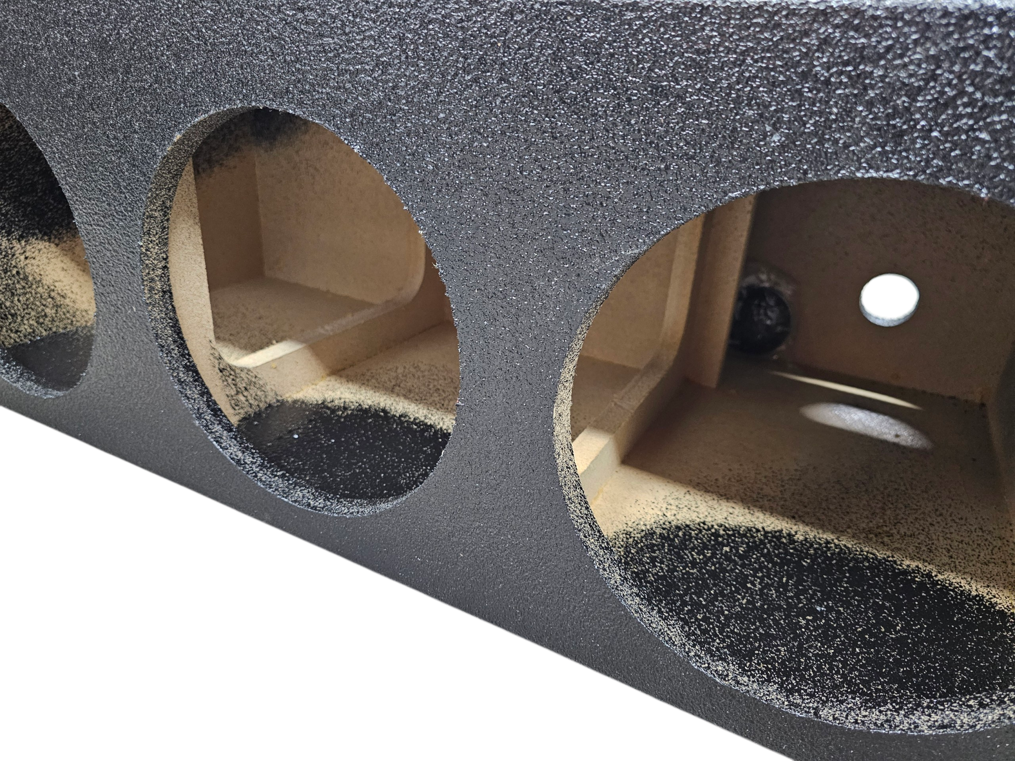 BASSMAXX TRIPLE 10" POLY COATED VENTED ENCLOSURE