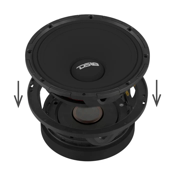 DS18 PROJECT360 6.5" Mid-High 98 dB Loudspeaker - 300W RMS 8-Ohm - Rotating Recone Design For Quick Repair