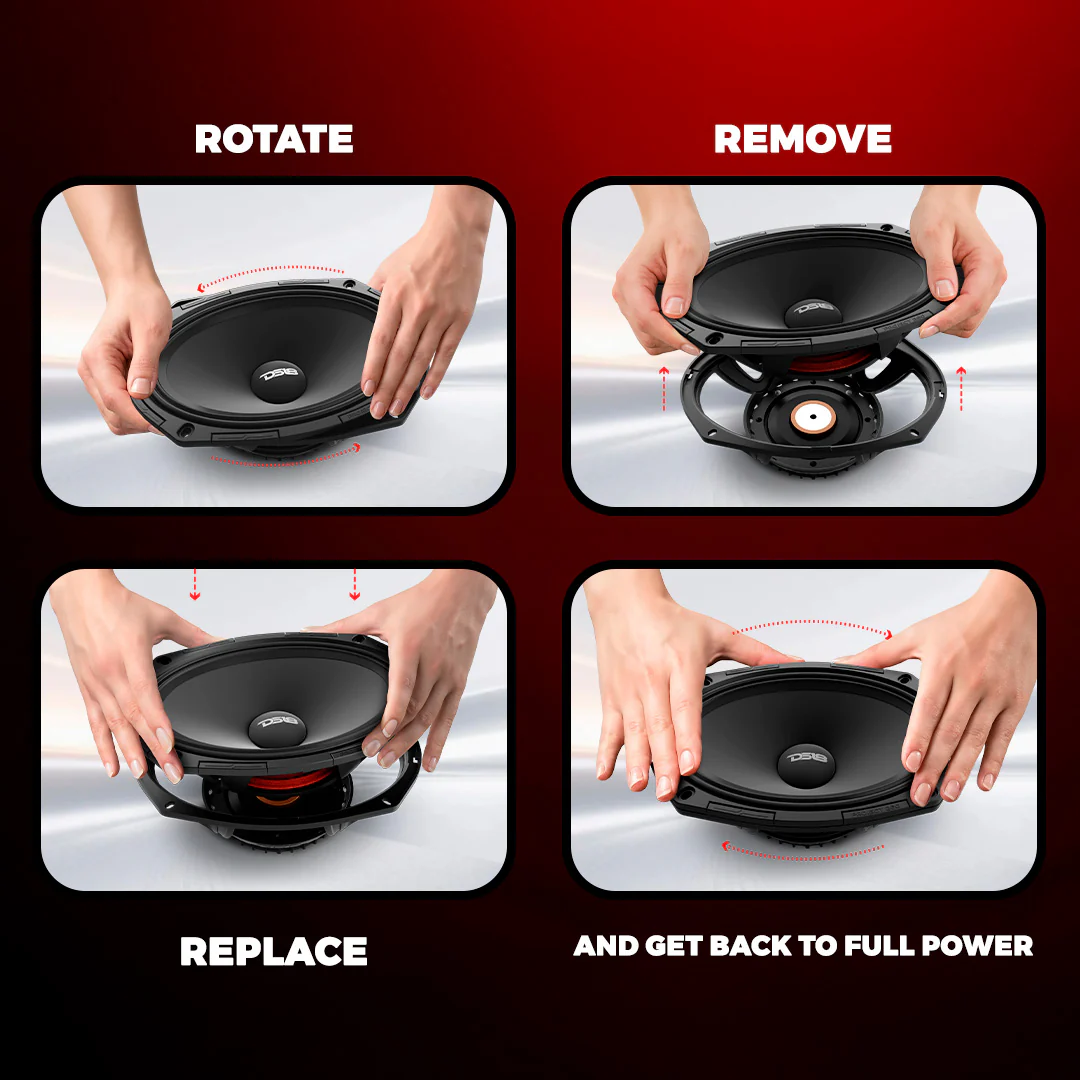 DS18 PROJECT360 6x9” Rotating Recone Replacement Kit 8-Ohm