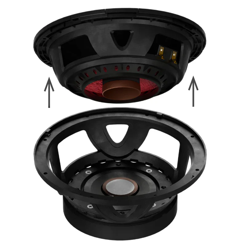 DS18 PROJECT360 8? Mid-High 98 dB Loudspeaker - 300W RMS 8-Ohm - Rotating Recone Design For Quick Repair