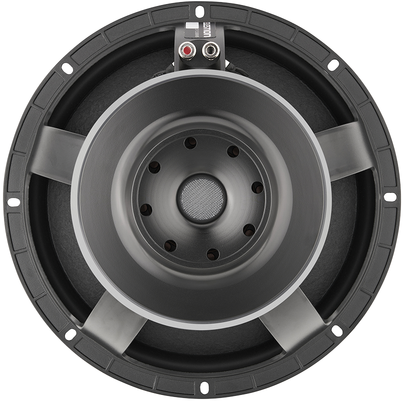 12-inch cast aluminium chassis, ferrite magnet bass/mid-bass driver