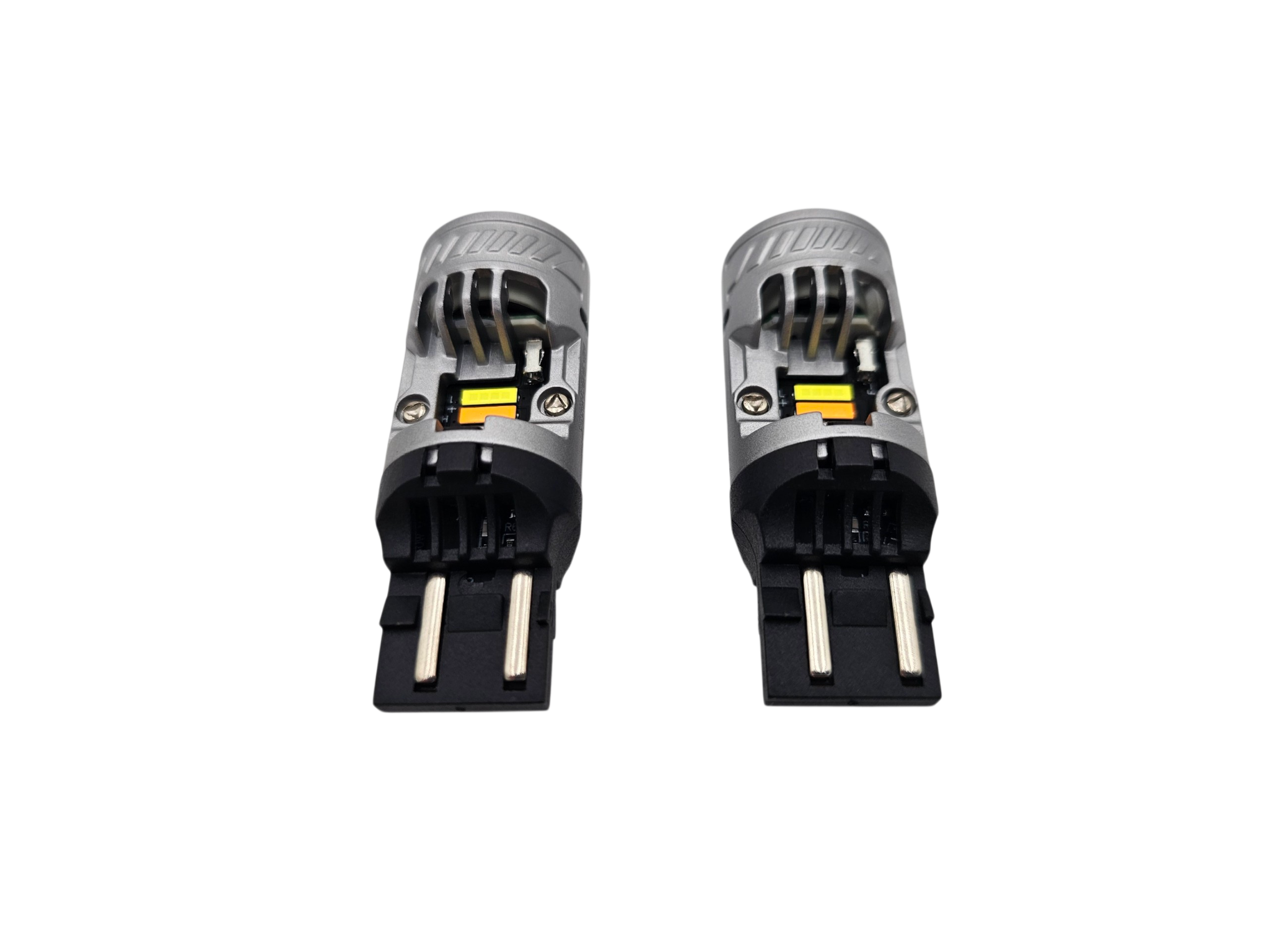 VYPR 7443 WHITE / AMBER SWITCH BACK  HIGH OUTPUT LED WITH BUILT IN CANBUS  BULBS - PAIR