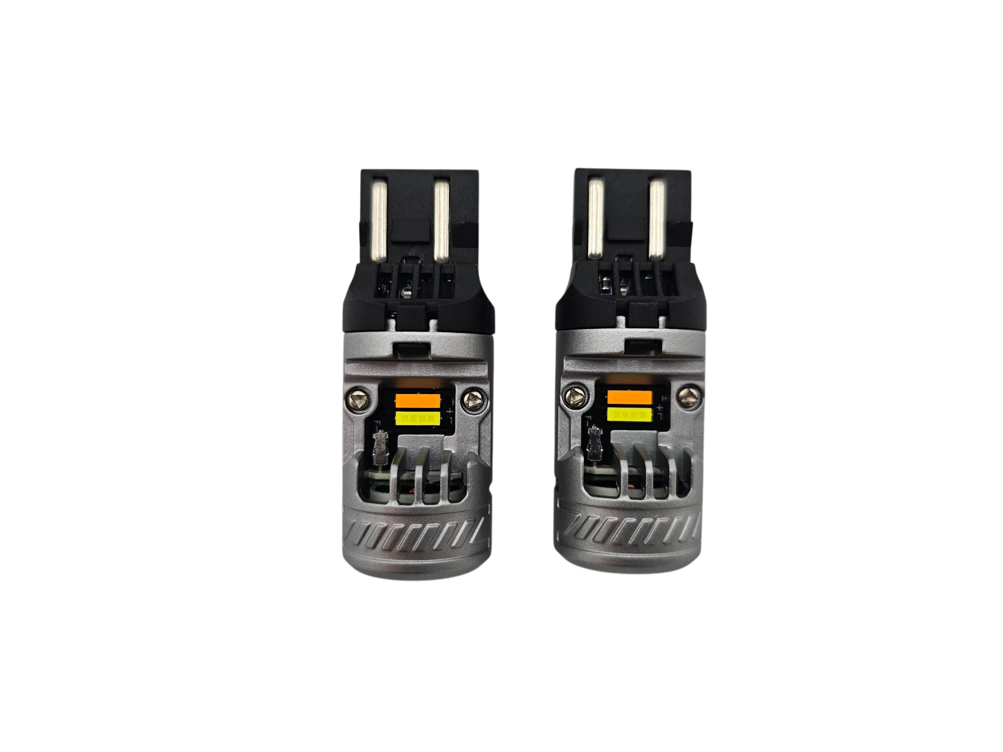 VYPR 7443 WHITE / AMBER SWITCH BACK  HIGH OUTPUT LED WITH BUILT IN CANBUS  BULBS - PAIR