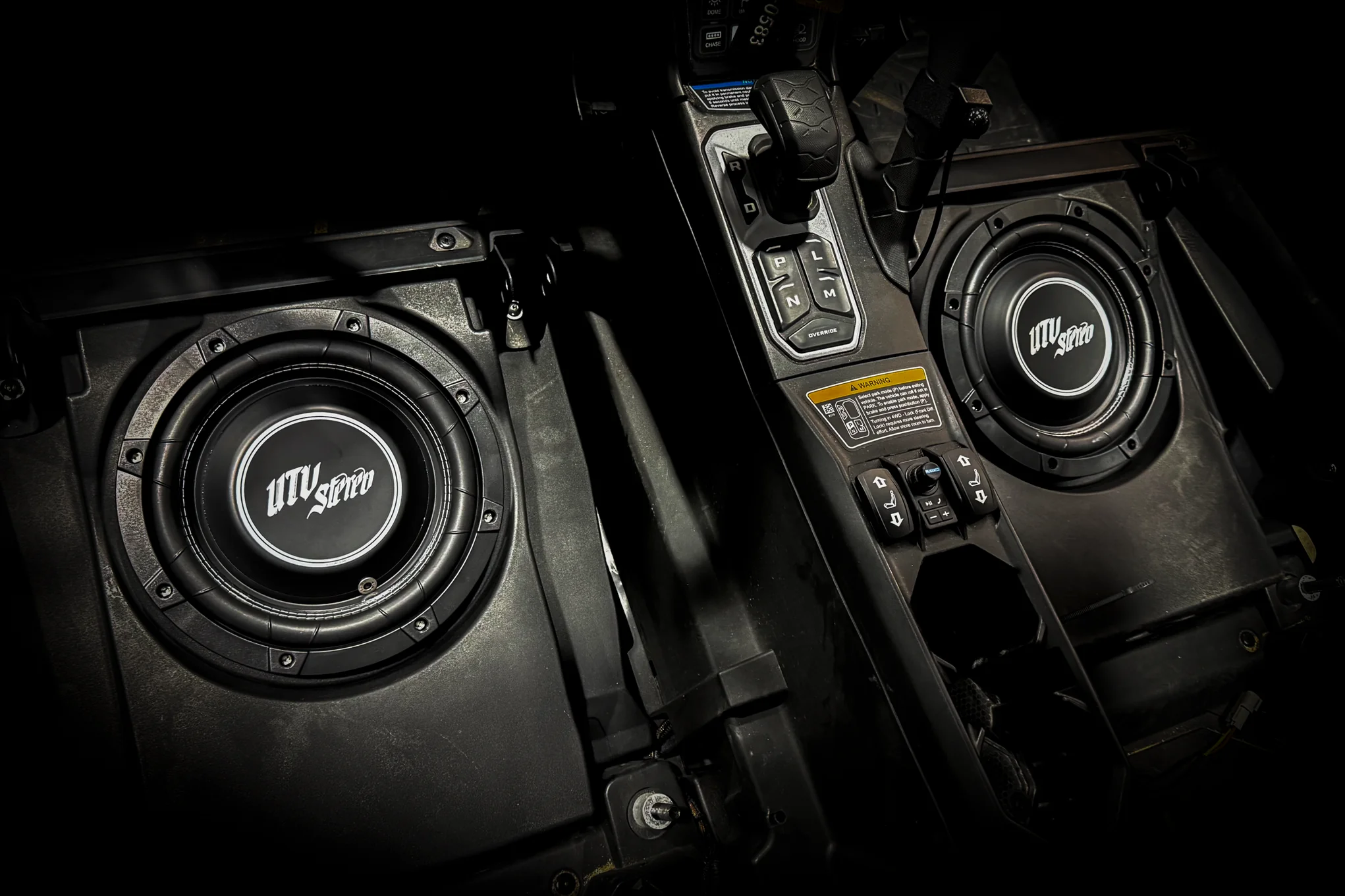Can-Am Maverick R 10" Front Passenger Subwoofer Enclosure (4-SEAT MODELS) - Unloaded