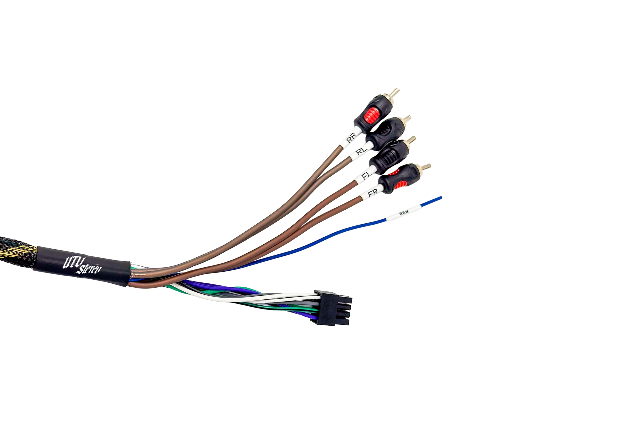 2020-'26 Polaris RZR Pro Series Ride Command Front & Rear RCA Output + Speaker Wire & Remote