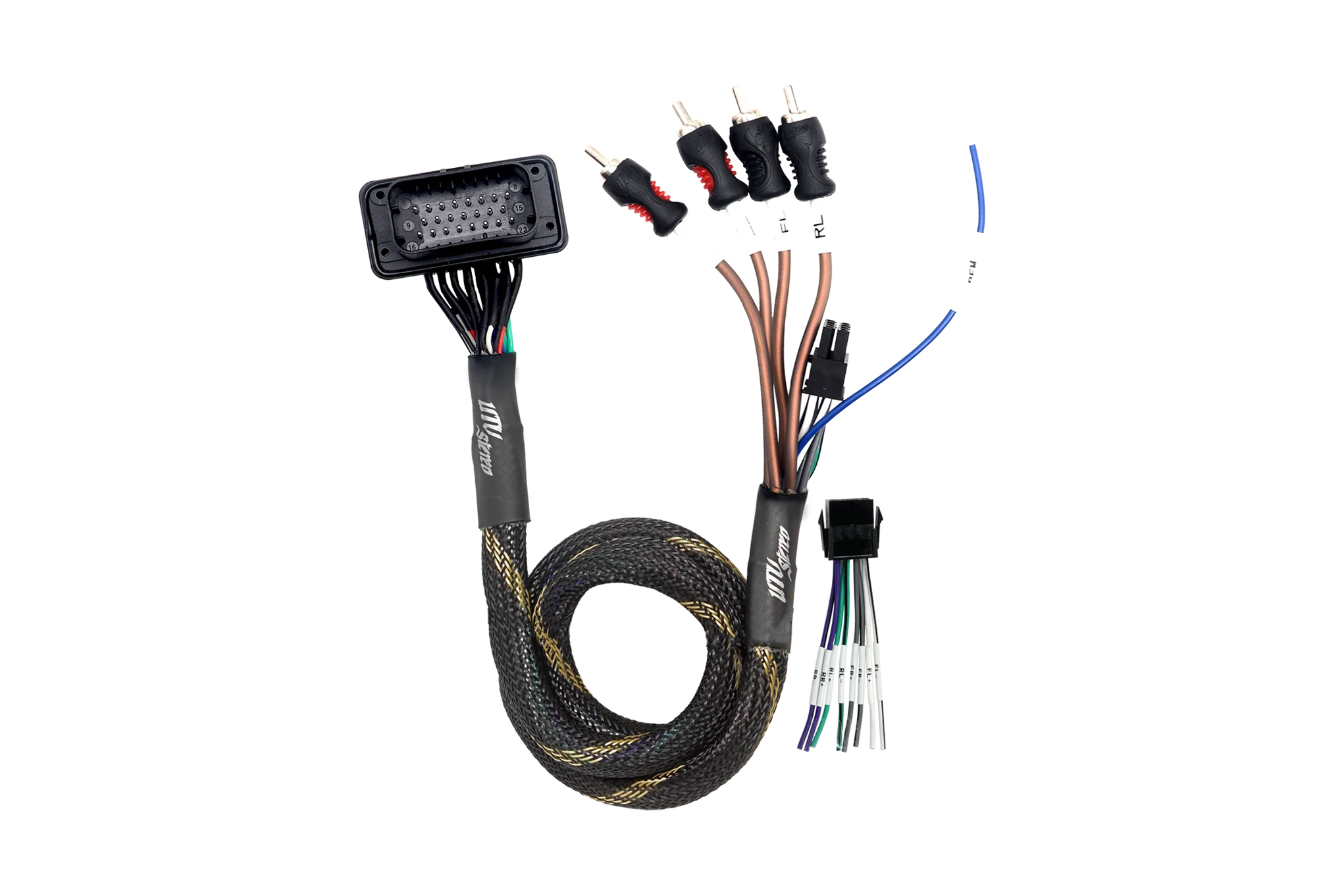 2020-'26 Polaris RZR Pro Series Ride Command Front & Rear RCA Output + Speaker Wire & Remote