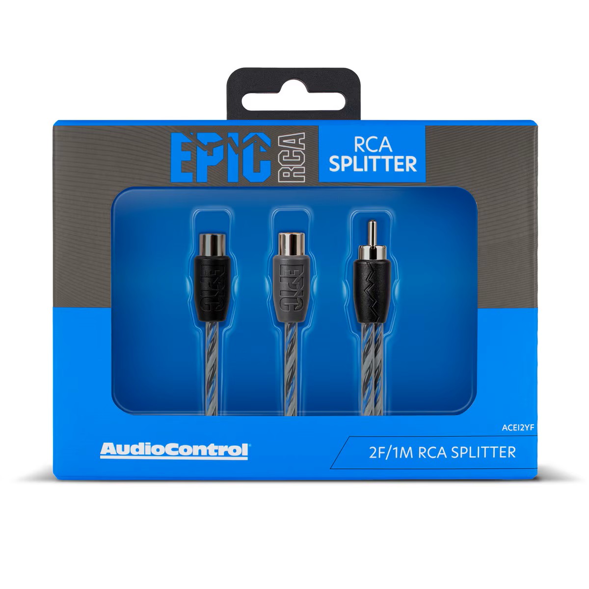 EPIC 1 MALE - 2 FEMALE TWISTCORE PAIR RCA SPLITTER