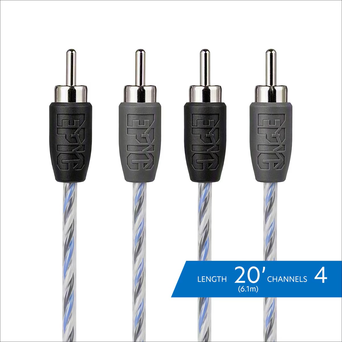 EPIC 4 CHANNEL TWISTCORE PAIR RCA 20 FT / 6.1 M