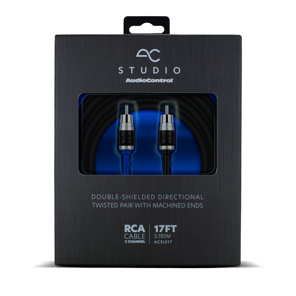 AC STUDIO 2 CHANNEL DOUBLE-SHIELDED DIRECTIONAL TWISTED PAIR RCA 17FT