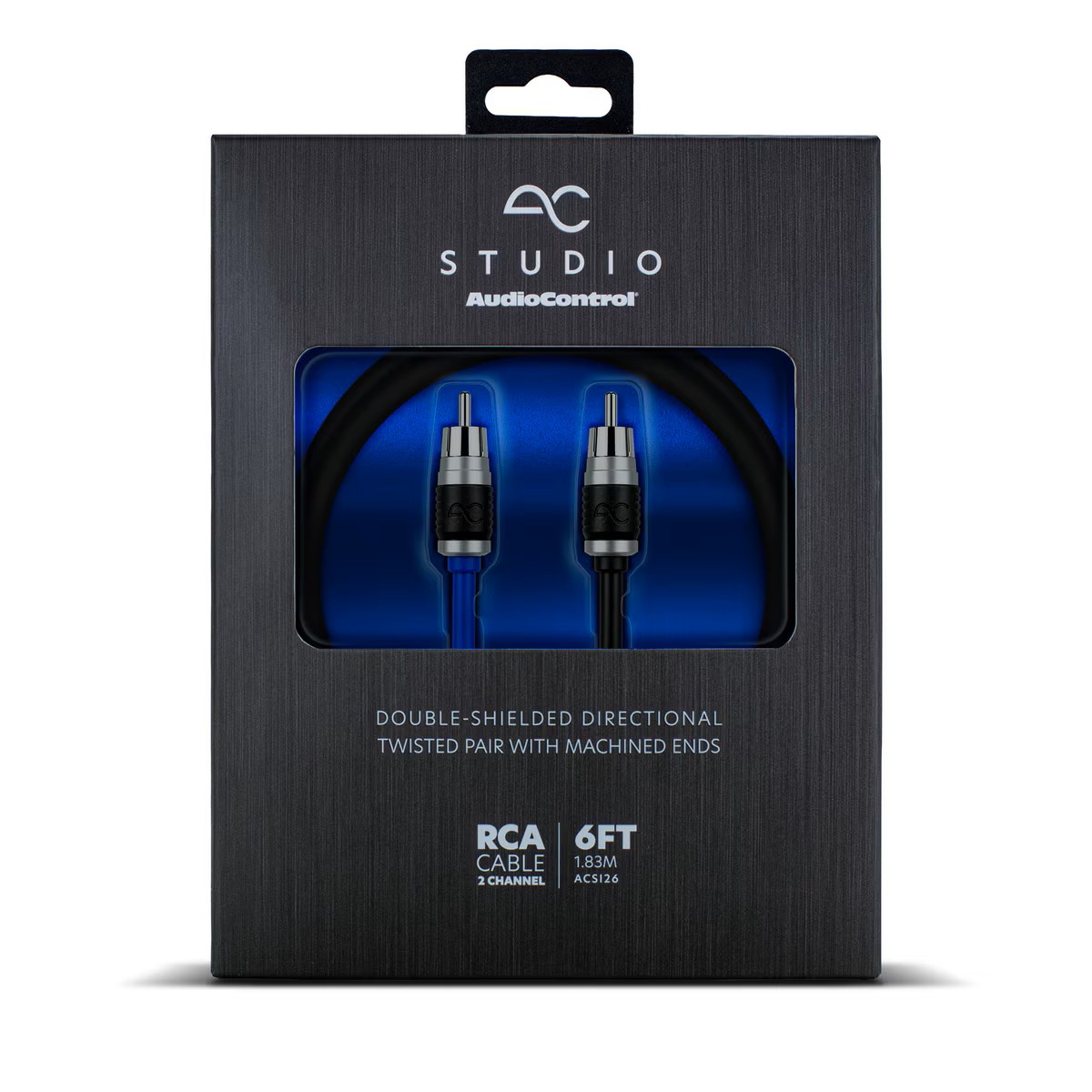 AC STUDIO 2 CHANNEL DOUBLE-SHIELDED DIRECTIONAL TWISTED PAIR RCA 6FT