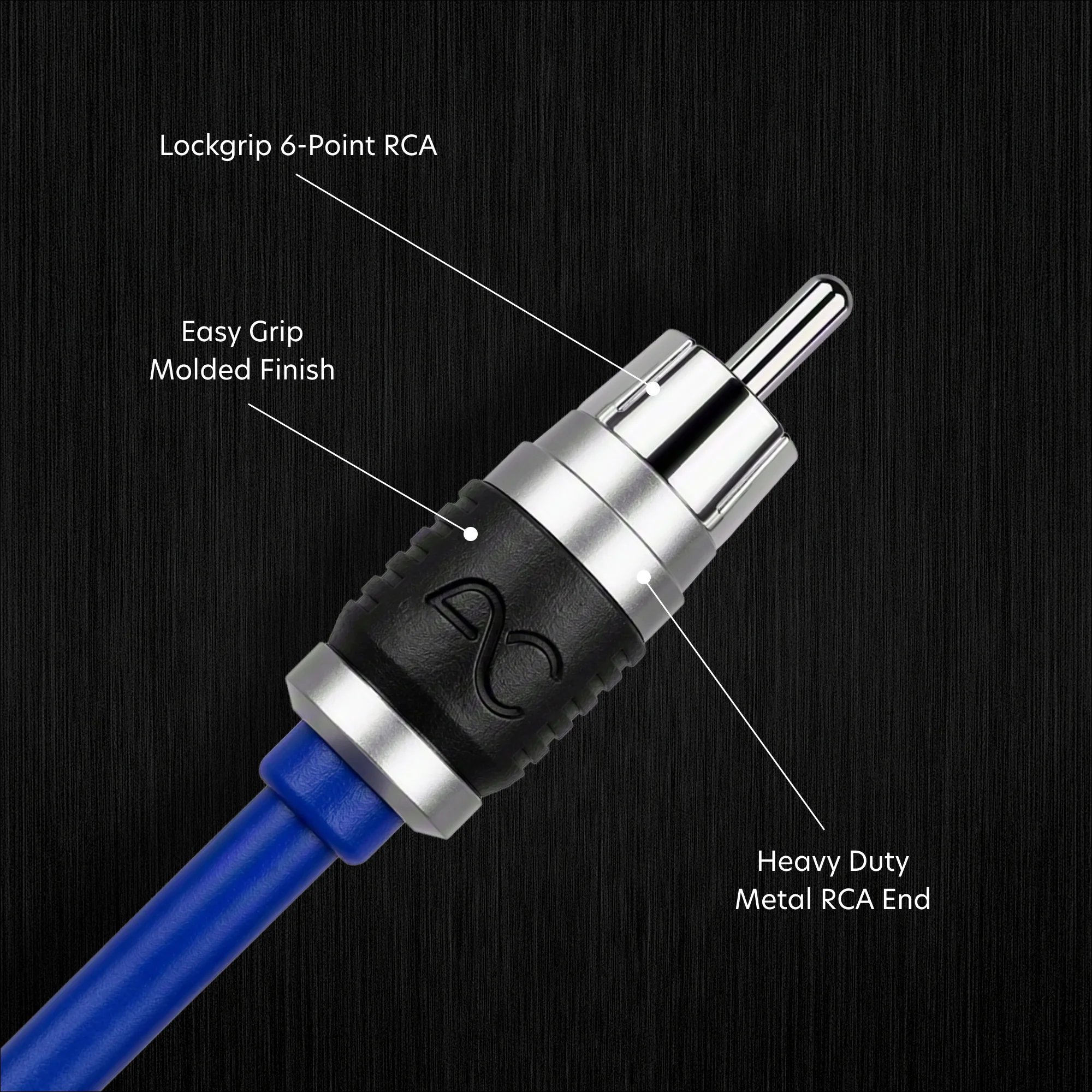AC STUDIO 4 CHANNEL DOUBLE-SHIELDED DIRECTIONAL TWISTED PAIR RCA 12FT