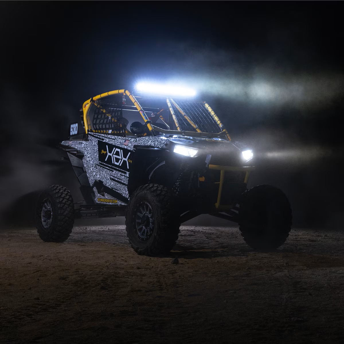 HEXCORE 30-Inch Curved LED Light Bar, Driving Beam with Amber & White Position Light