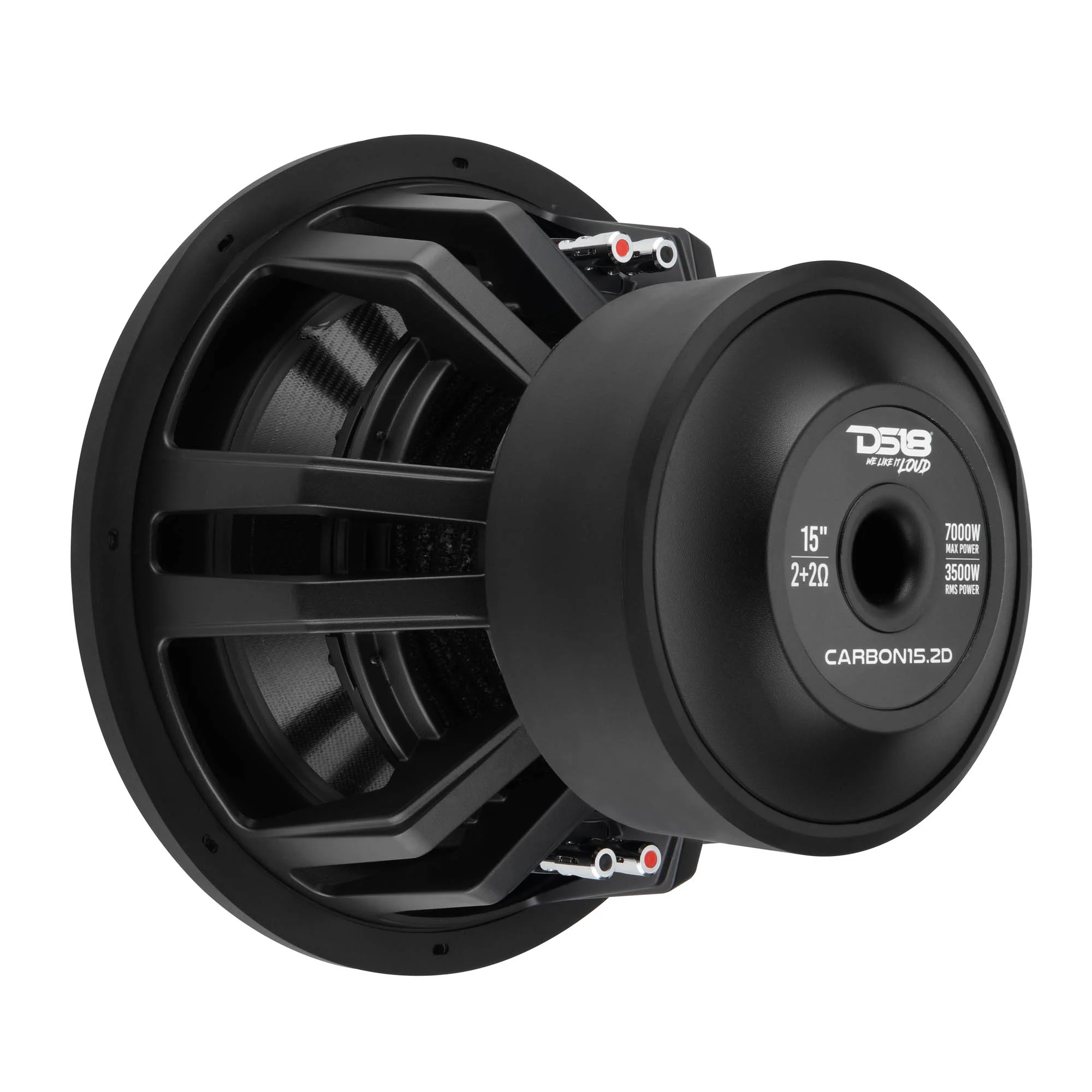 DS18 CARBON HIGH EXCURSION SUBWOOFERS WITH CARBON FIBER CONE 15" | 3500 Watts RMS | 2O | DVC