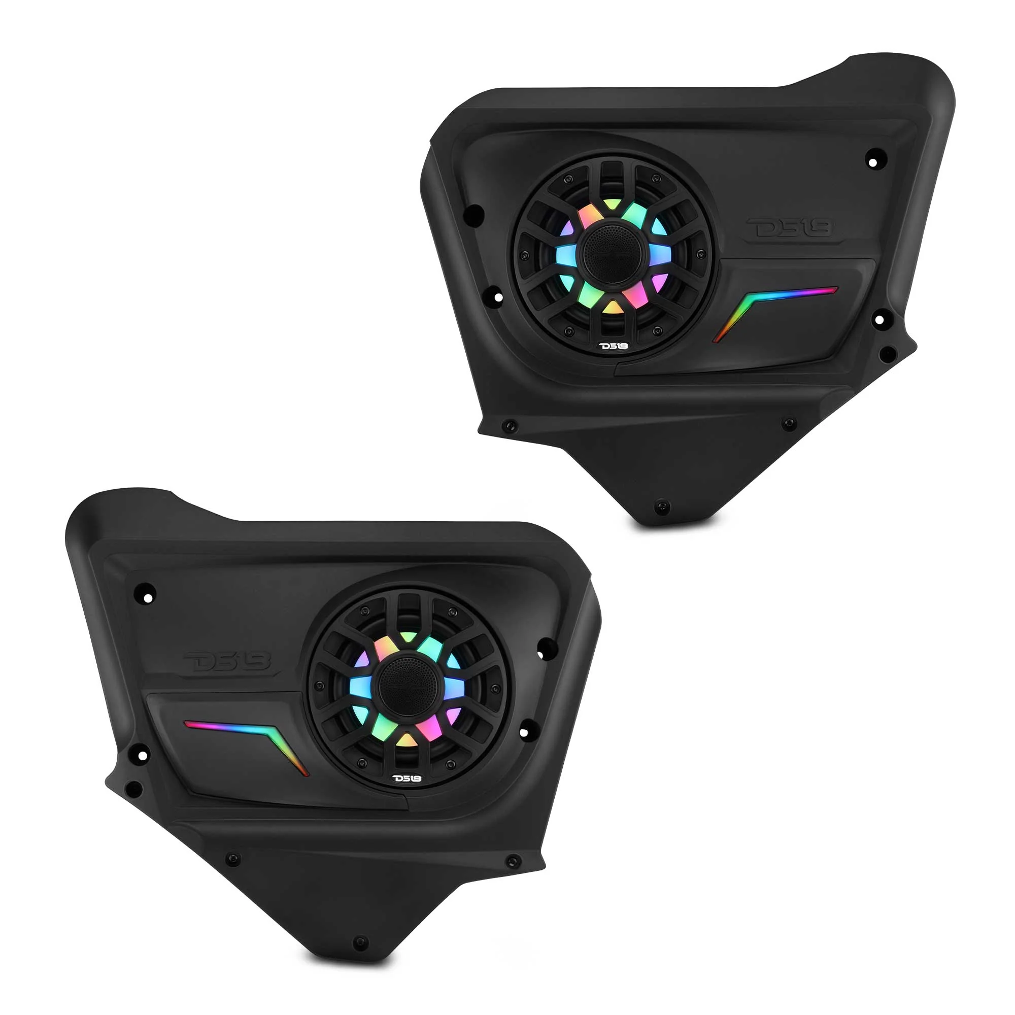 DS18 6.5" Loaded Back Door Speaker Panels | 4 Doors Can-am Maverick X3 | 2017-UP | OEM Fit | IP65 | 1 Pair of NXL-IQ6/BK Included
