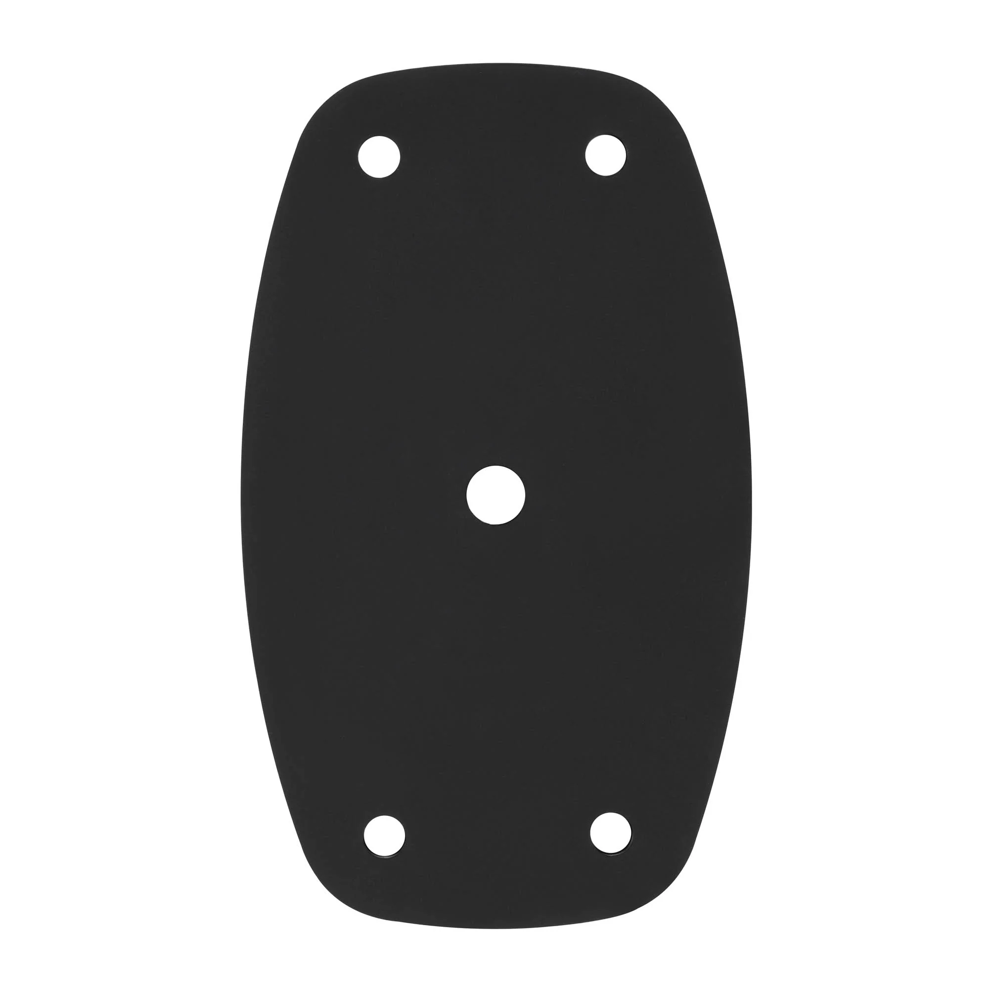 Flat Surface Mount Bracket for NVY Tower Speakers Black - PAIR