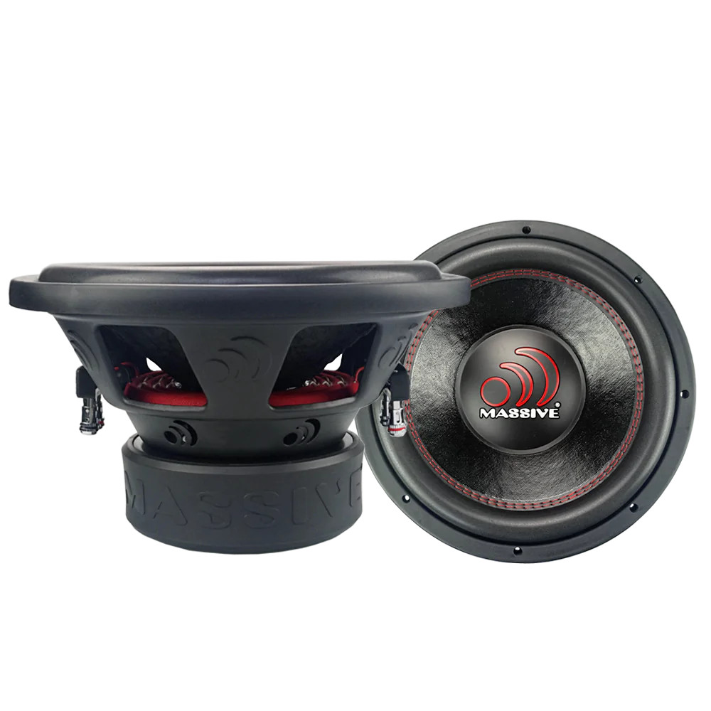 MASSIVE AUDIO 12" DUAL 4OHM 2000W SUBWOOFER