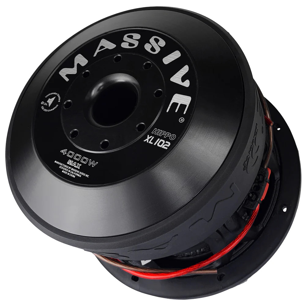 MASSIVE AUDIO 10" DUAL 2 OHM 3" VOICE COIL 2000W RMS / 4000W MAX SUBWOOFER
