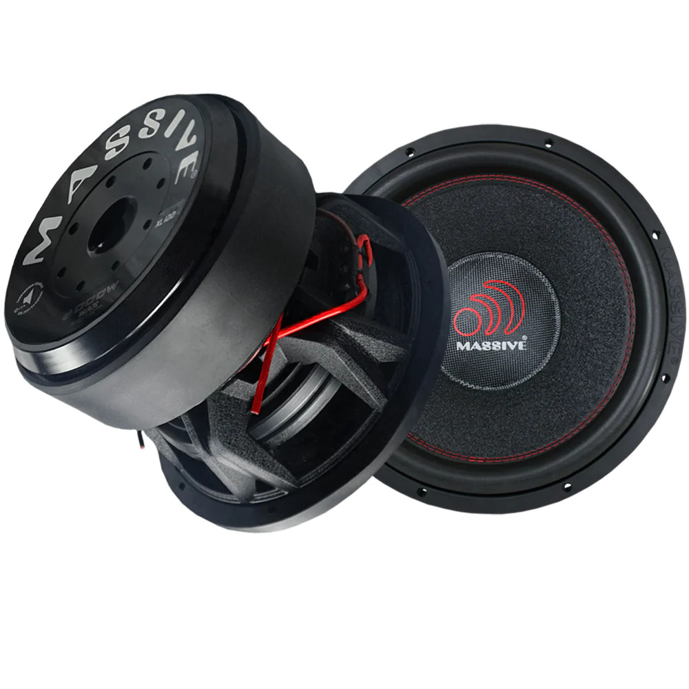 MASSIVE AUDIO HIPPO SERIES 12" DUAL 2 OHM 4" VC 3000W RMS SUBWOOFER