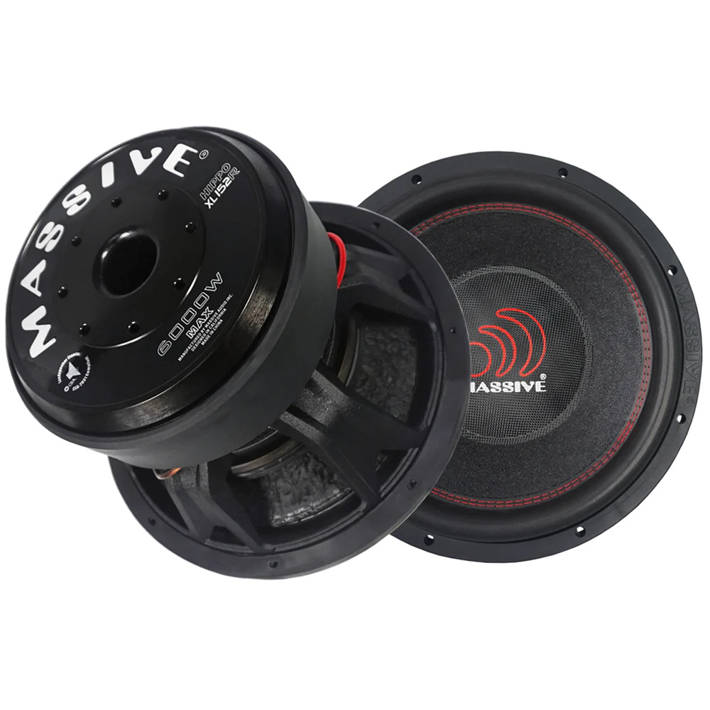 MASSIVE AUDIO 15 in, Dual 2 ohm, 4 in. v.c 3000 RMS / 6000w Max.