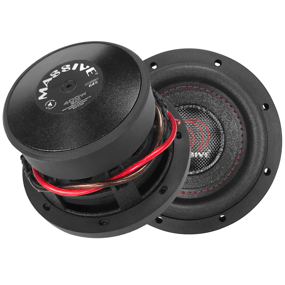 MASSIVE AUDIO SUMMO 6" DUAL 4OHM 1.5" 200W RMS SUBWOOFER