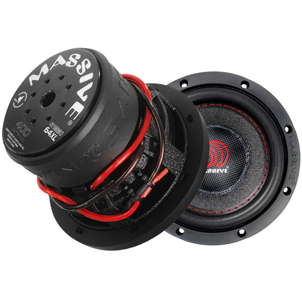MASSIVE AUDIO SUMMO 6" SINGLE 4OHM 1.5" 150W RMS SUBWOOFER