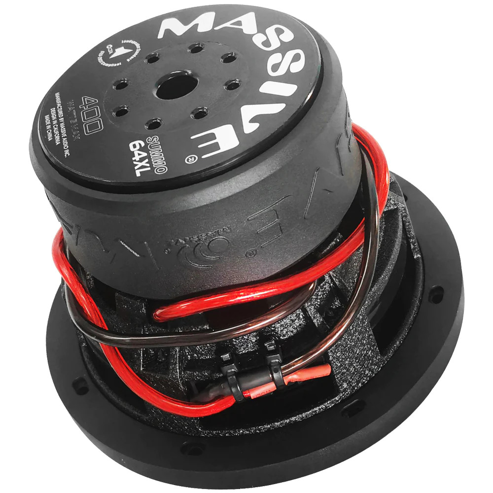 MASSIVE AUDIO SUMMO 6" SINGLE 4OHM 1.5" 150W RMS SUBWOOFER