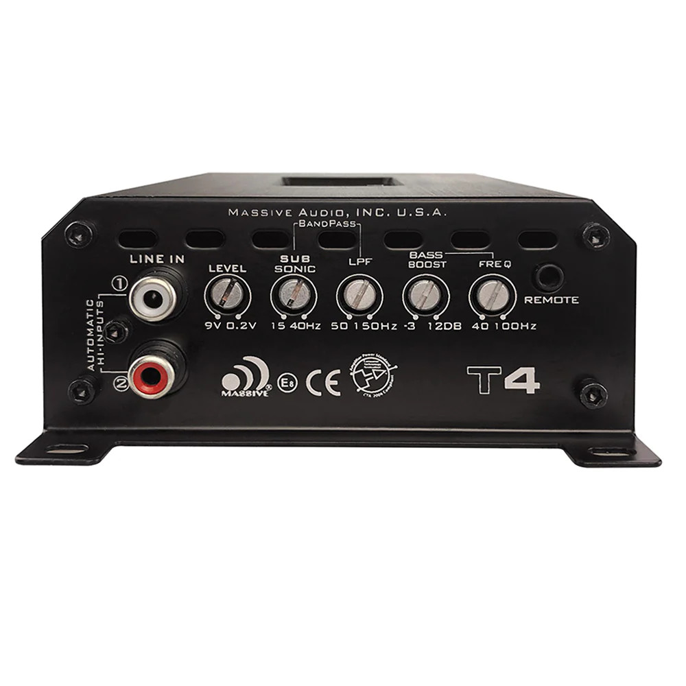 MASSIVE AUDIO TRIDENT SERIES MARINE GRADE DURA COATED AMPLIFIER 2000W X 1 RMS