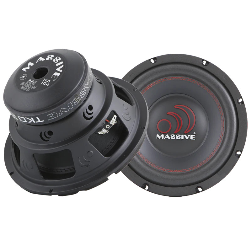 MASSIVE AUDIO 10" DUAL 4 OHM 600W SUBWOOFER
