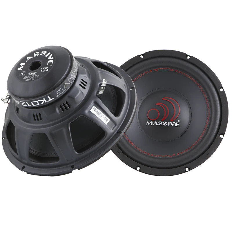 MASSIVE AUDIO 12" DUAL 4 OHM 600W SUBWOOFER
